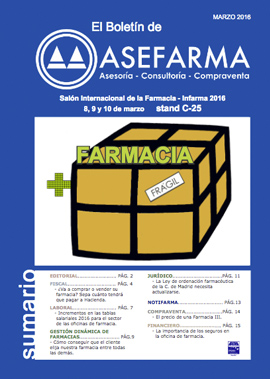 boletin farmacia marzo 2016