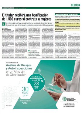 CORREO FARMACÉUTICO - El titular recibirá una bonificación de 1.500 euros si contrata mujeres