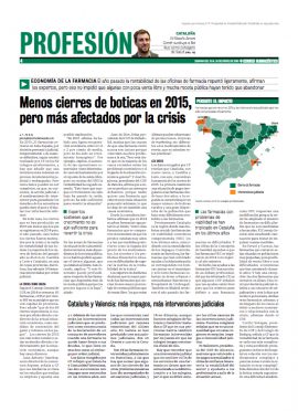 CORREO FARMACÉUTICO - Menos cierres de boticas en 2015 pero más afectados por la crisis