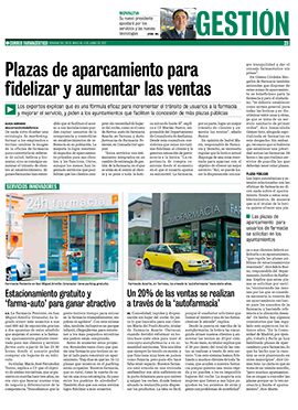 CORREO FARMACÉUTICO- Plazas de aparcamiento para fidelizar y aumentar las ventas