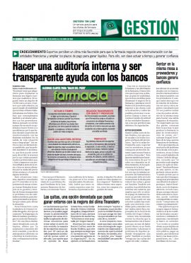 CORREO FARMACÉUTICO - Farmacia las quitas una opción denostada que puede ganar enteros con la mejora del clima financiero