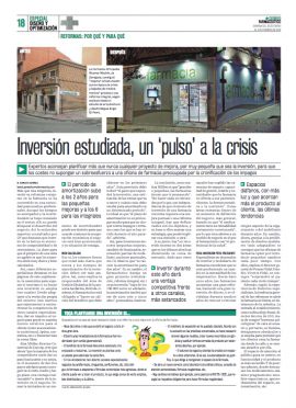 CORREO FARMACÉUTICO - Inversión estudiada un pulso a la crisis