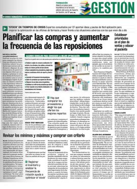 CORREO FARMACÉUTICO - Planificar las compras y aumentar la frecuencia de las reposiciones