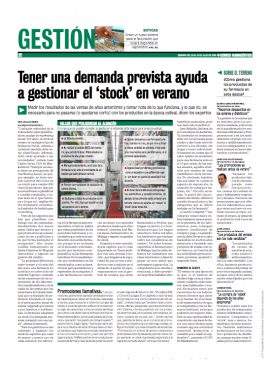 CORREO FARMACÉUTICO - Tener una demanda prevista ayuda a gestionar el stock en verano