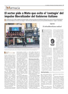 EL GLOBAL - El sector pide a Mato que evite el contagio liberalizador del gobierno italiano