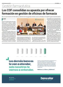 EL GLOBAL - Los COF consolidan su apuesta por ofrecer formación en gestión de oficinas de farmacia