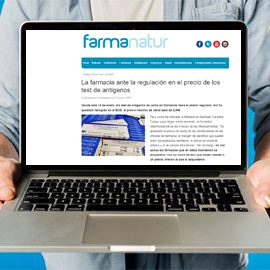 FARMANATUR - La farmacia ante la regulación en el precio de los test de antígenos