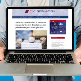 LA CRÓNICA DE CANTABRIA - Asefarma recomienda a la farmacias renegociar los test de antígenos con proveedores para evitar pérdidas
