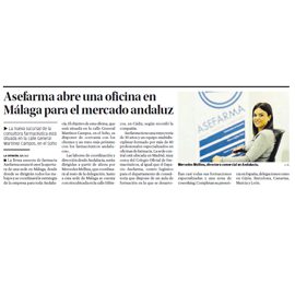 LA OPINIÓN DE MÁLAGA PAPEL - Asefarma abre una oficina en Málaga para el mercado andaluz