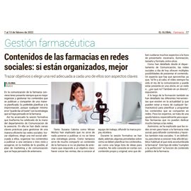 EL GLOBAL - Contenidos de las farmacias en redes sociales mejor si están organizados