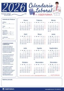 calendario laboral Asturias 2026