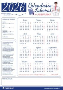 Calendario laboral Galicia 2026